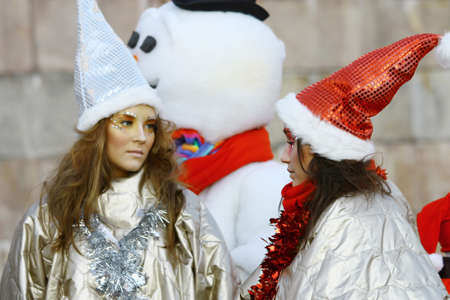 HELSINKI, FINLAND - NOVEMBER 20: Traditional Christmas Street opening in Helsinki on November 20, 2011.のeditorial素材