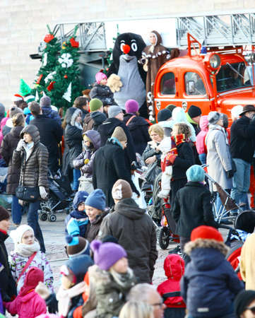 HELSINKI, FINLAND - NOVEMBER 20: Traditional Christmas Street opening in Helsinki on November 20, 2011.のeditorial素材