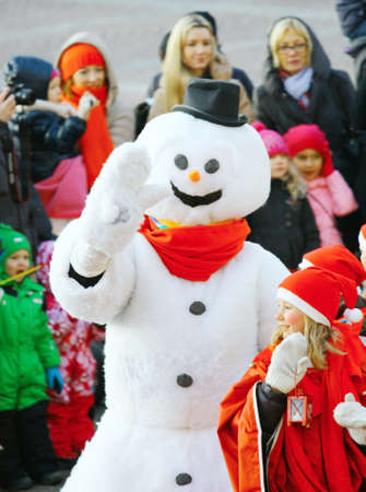 HELSINKI, FINLAND - NOVEMBER 20: Traditional Christmas Street opening in Helsinki on November 20, 2011.のeditorial素材