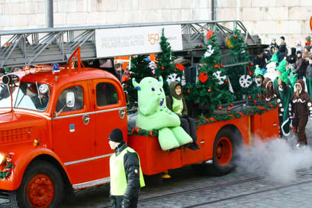 HELSINKI, FINLAND - NOVEMBER 20: Traditional Christmas Street opening in Helsinki on November 20, 2011.のeditorial素材
