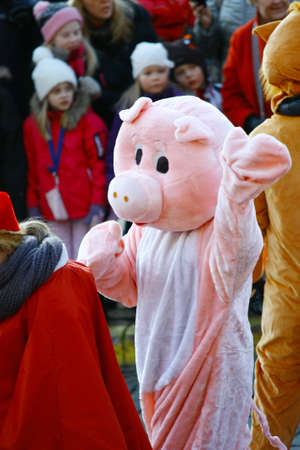 HELSINKI, FINLAND - NOVEMBER 20: Traditional Christmas Street opening in Helsinki on November 20, 2011.のeditorial素材