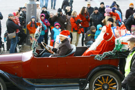 HELSINKI, FINLAND - NOVEMBER 20: Traditional Christmas Street opening in Helsinki on November 20, 2011.のeditorial素材