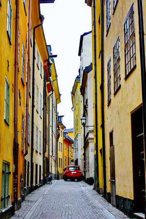 Gamla Stan,The Old Town in Stockholm, Sweden のeditorial素材
