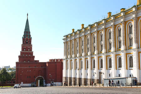 MOSCOW, RUSSIA - SEPTEMBER 25, 2015: Kremlin Armory is one of oldest museums, established in 1808 and located in Moscow Kremlin. Kremlin Armoury is currently home to Russian Diamond Fundのeditorial素材