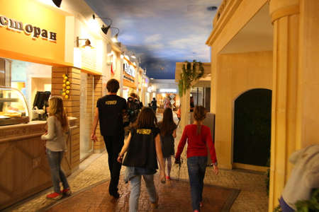 MOSCOW, RUSSIA - MARCH 31, 2016: Kidzania - a worldwide network of educational parks where children playfully get real jobs skills. For editorial use only.のeditorial素材