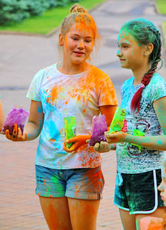 Holi color festivalのeditorial素材