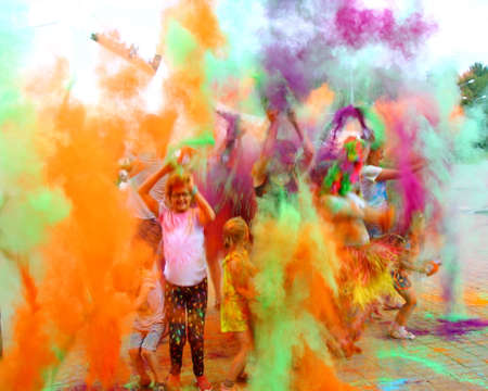 Holi color festivalのeditorial素材