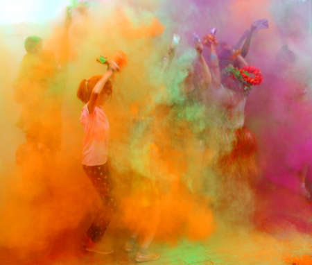 Holi color festivalのeditorial素材