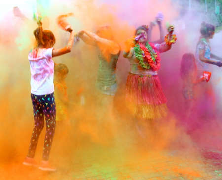Holi color festivalのeditorial素材