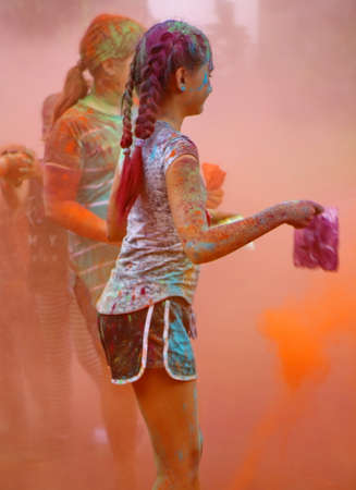 Holi color festivalのeditorial素材