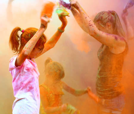 Holi color festivalのeditorial素材
