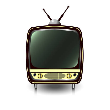 old TV last centuryのイラスト素材