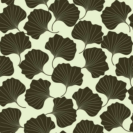Seamless vector pattern hand draw abstract flowers on light background. Template for creating wallpaper, textile, backdrops.のイラスト素材