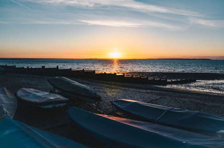 sunset in whitstable