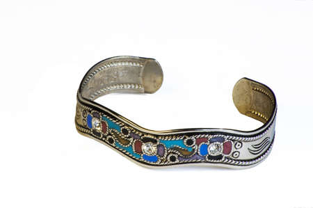 Bracelet with ornate, accessory. Isolated.の写真素材