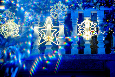New Year eve, Christmas decoration, celebration background