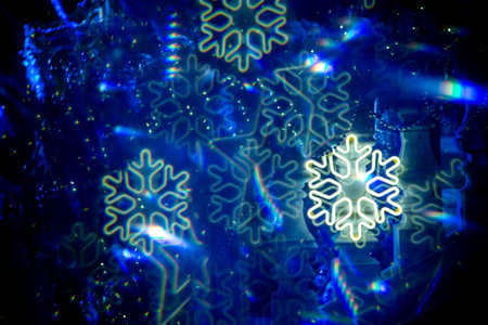 New Year eve, Christmas decoration, celebration blurred background