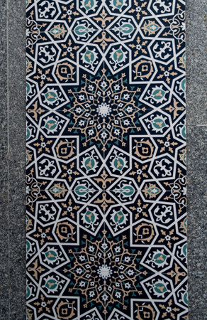 Traditional uzbek ornament. Tashkent, Uzbekistan. Central Asia.