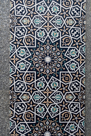 Traditional uzbek ornament. Tashkent, Uzbekistan. Central Asia.の写真素材