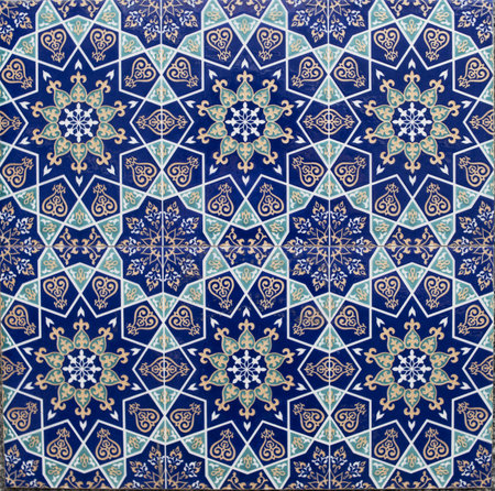 Traditional uzbek ornament. Tashkent, Uzbekistan. Central Asia.の写真素材
