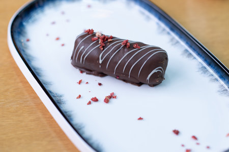 Chocolate cake, sweet tasty bakery