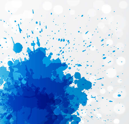 Abstract background with big blue splash, Isolated On White Background, Illustrationのイラスト素材
