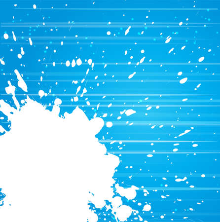 Abstract blue background with big white splash.のイラスト素材
