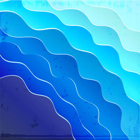 Sea background with blue waves.のイラスト素材