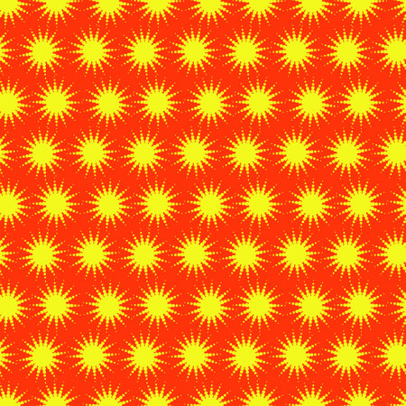 Abstract orange and yellow background with psychedelic pattern. Can be used for wallpaper, pattern fills, textile, web page background, surface textures.のイラスト素材