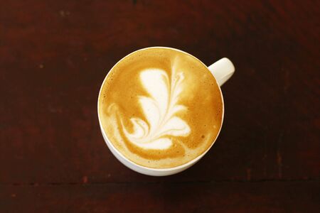 Delicious coffee and coffee artの写真素材