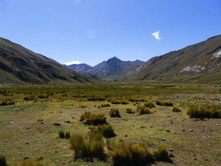 cordillera blanca trail huayhuash, overnight/ campingの写真素材