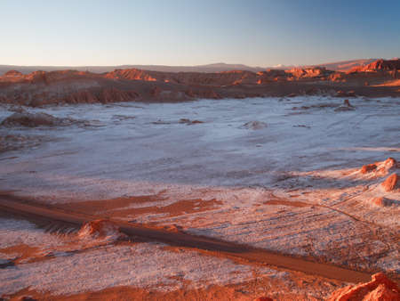 valle de la luna sunset Chileの写真素材