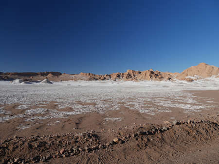 valle de la luna sunset Chileの写真素材