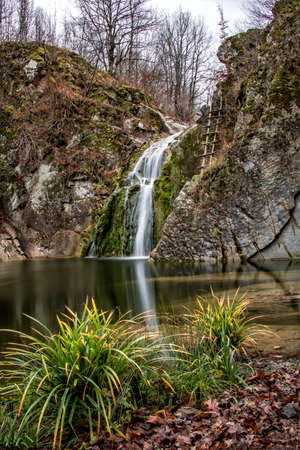 Waterfall in Bulgaria, Troyanの写真素材