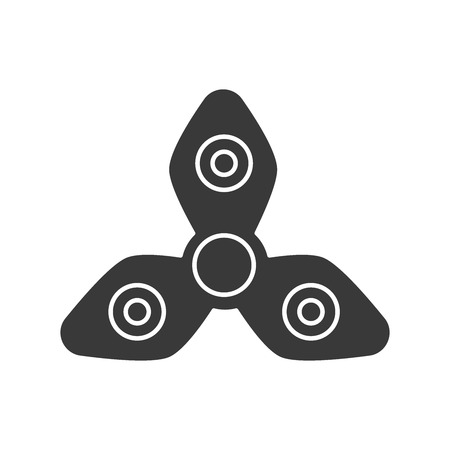 Isolated black spinner icon.のイラスト素材
