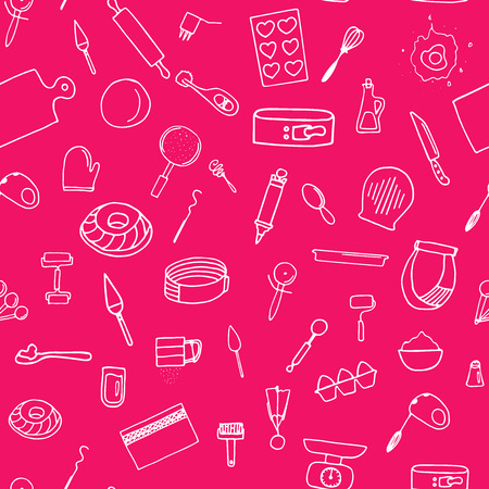 Cooking utensils illustration.のイラスト素材