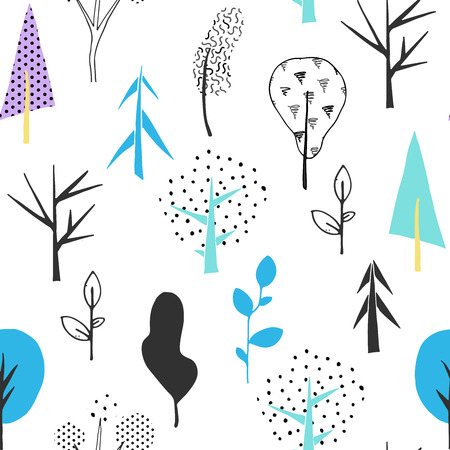 Nursery seamless pattern. Colorful baby print.のイラスト素材