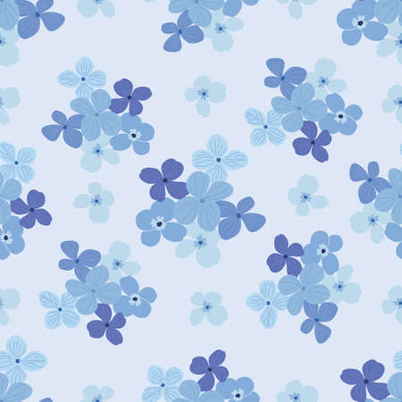 seamless pattern with small-scale ditsy flowersのイラスト素材