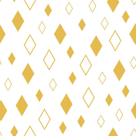 Gold diamonds seamless vector patternのイラスト素材