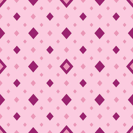Pink geometric diamond seamless patternのイラスト素材