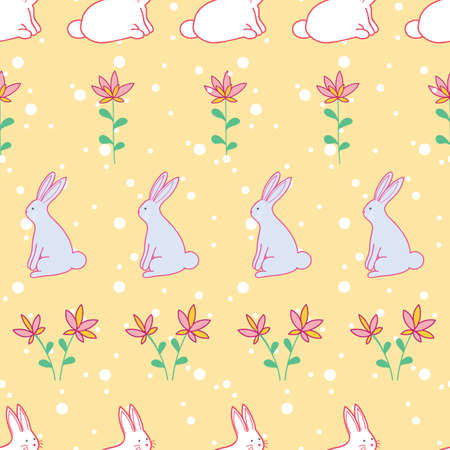 Easter holiday seamless pattern designのイラスト素材