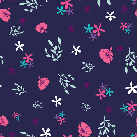 Tropical vector seamless pattern design illustrationのイラスト素材