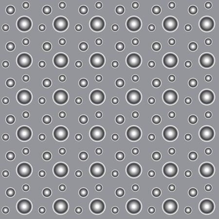 Seamless pattern whit grayband white circles on a gray backgroundのイラスト素材