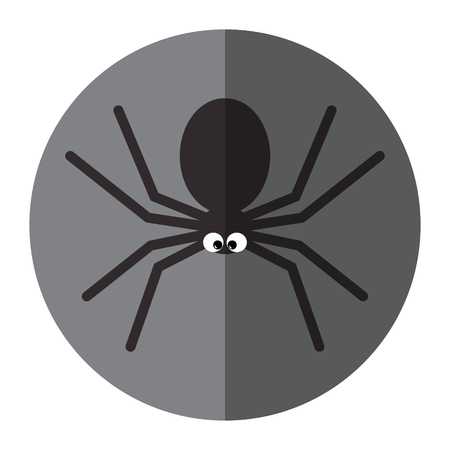 Spider icon. Flat design vector illustrationのイラスト素材