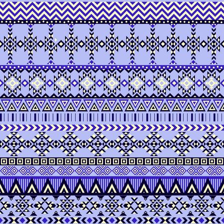 Ethnic seamless pattern with triangle and abstract geometric ornament. Tribal background texture....