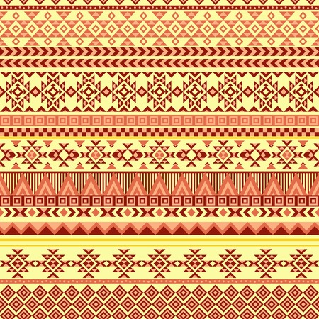 Ethnic seamless pattern with triangle and abstract geometric ornament. Tribal background texture....