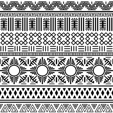 Tribal ethnic seamless pattern.のイラスト素材
