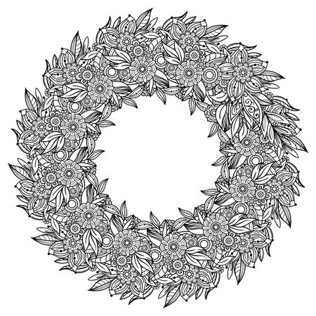 Floral Mandala Patternのイラスト素材