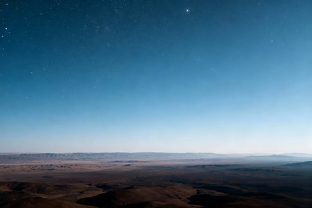 Beautiful space landscape with starry sky and milky way.の素材