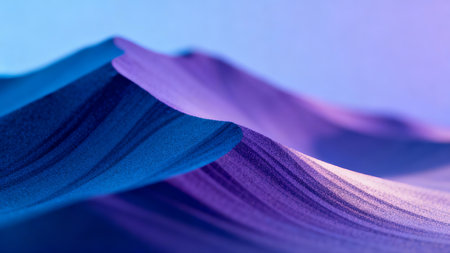 abstract background of blue and purple paper layers with light and shadowの素材